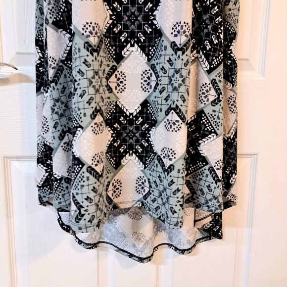 Lularoe Black, Gray & Khaki Pullover Dress - Picture 3 of 7
